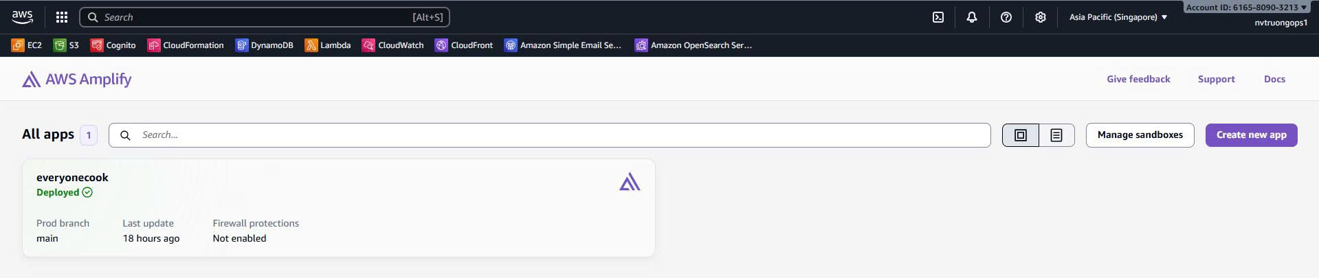 Amplify Deployment Success